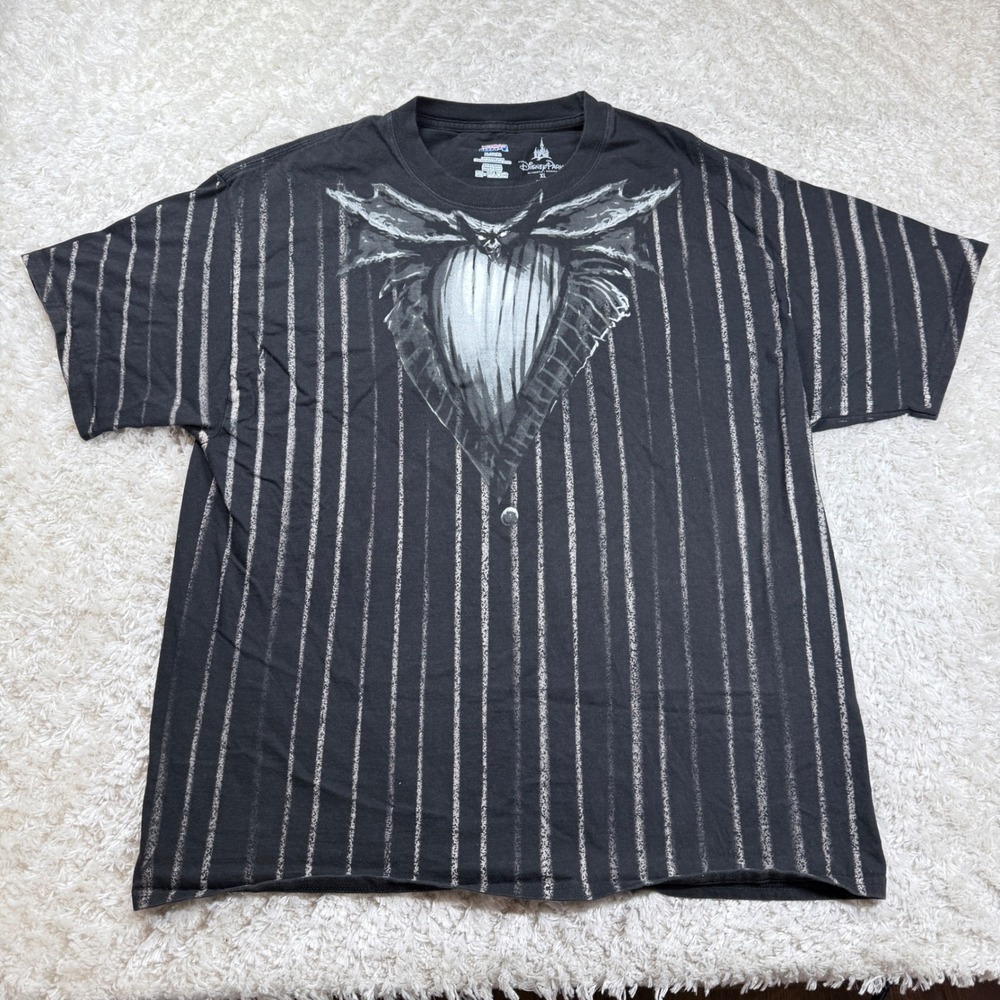 Nightmare Before Christmas T Shirt Men's XL Disney Parks Jack Hanes Beefy T Y2K